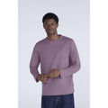 Purple - Front - Animal Mens Otis Long-Sleeved T-Shirt