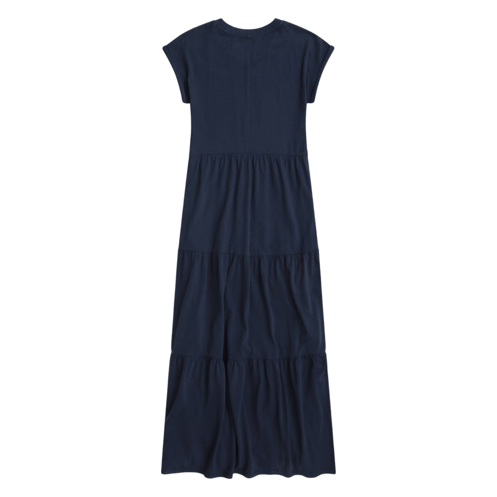 Navy - Back - Animal Womens-Ladies Tiered Jersey Maxi Dress