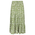 Green - Front - Mountain Warehouse Womens-Ladies Palermo Tiered Midi Skirt