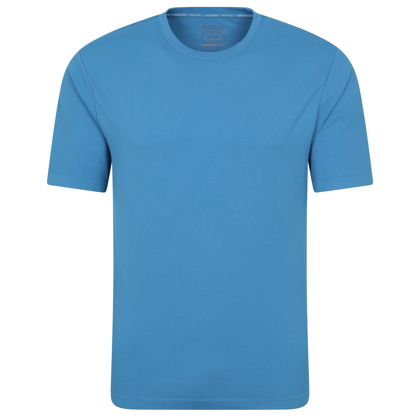 Blue - Front - Mountain Warehouse Mens Tempo IsoCool Seamless T-Shirt