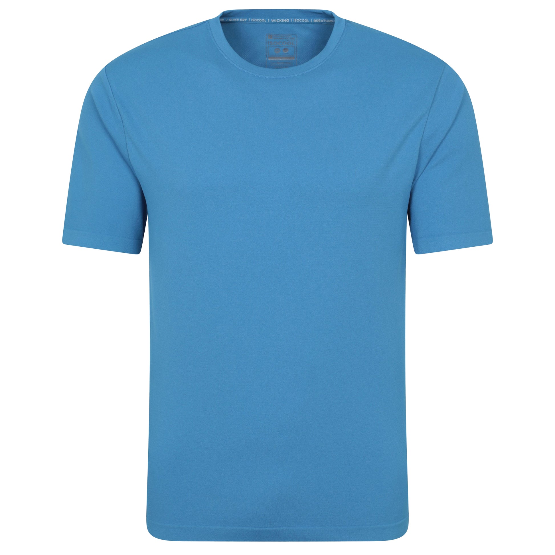 Blue - Front - Mountain Warehouse Mens Tempo IsoCool Seamless T-Shirt