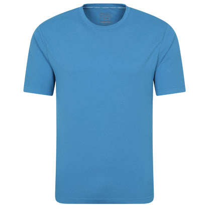 Blue - Front - Mountain Warehouse Mens Tempo IsoCool Seamless T-Shirt