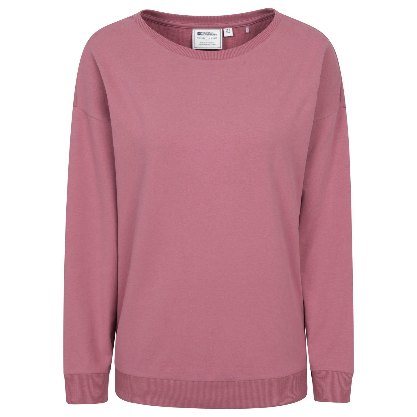 Pink - Front - Mountain Warehouse Womens-Ladies Pentle Lightweight Sweatshirt