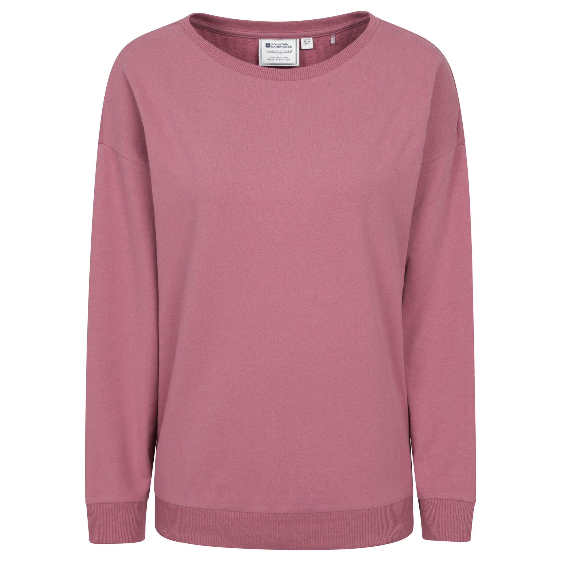 Pink - Front - Mountain Warehouse Womens-Ladies Pentle Lightweight Sweatshirt