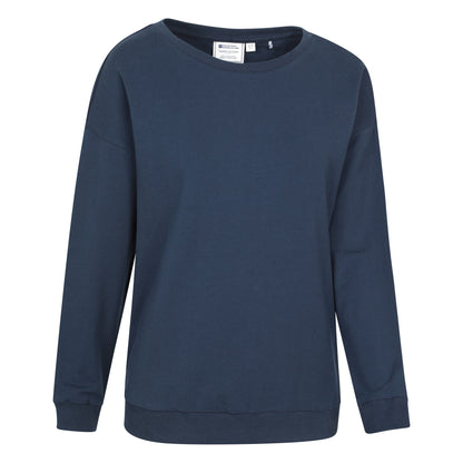 Navy - Side - Mountain Warehouse Womens-Ladies Pentle Lightweight Sweatshirt