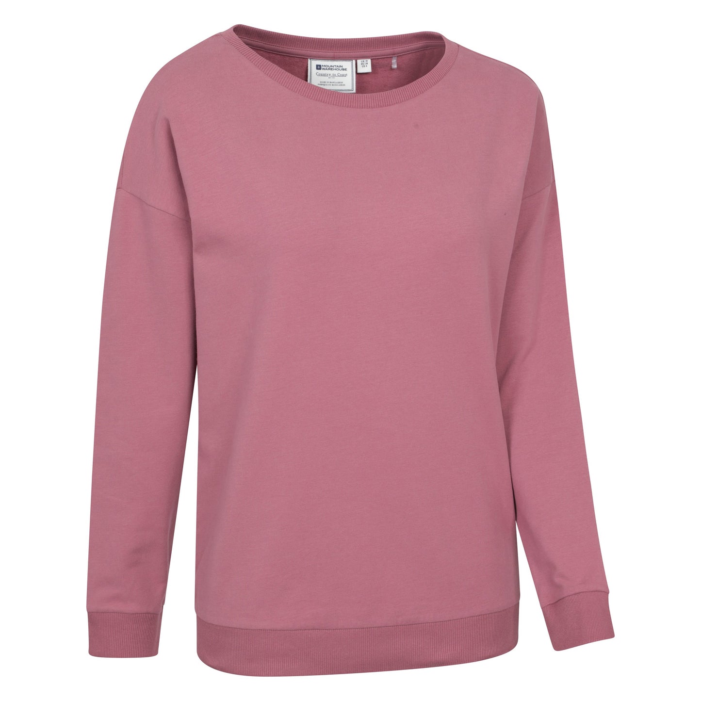 Pink - Side - Mountain Warehouse Womens-Ladies Pentle Lightweight Sweatshirt