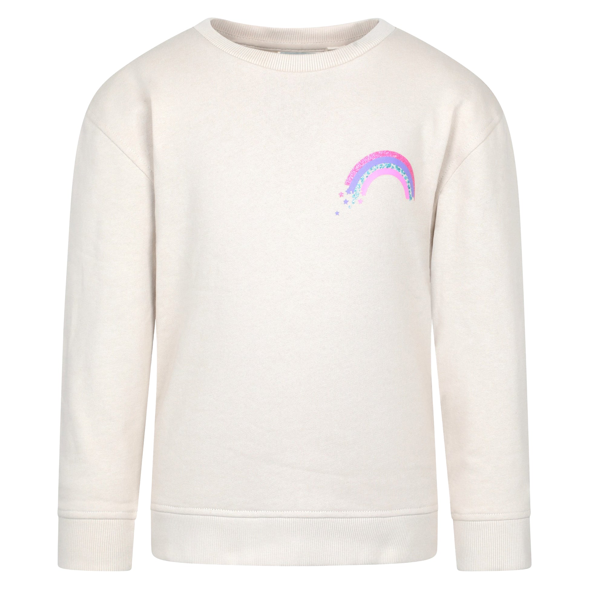 Cream - Front - Mountain Warehouse Childrens-Kids Crew Neck Sweatshirt