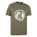 Khaki Green - Side - Mountain Warehouse Mens Off The Beaten Track T-Shirt