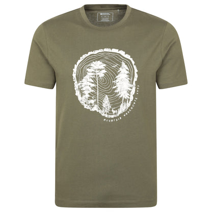 Khaki Green - Front - Mountain Warehouse Mens Off The Beaten Track T-Shirt