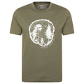 Khaki Green - Front - Mountain Warehouse Mens Off The Beaten Track T-Shirt