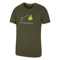 Khaki Green - Side - Mountain Warehouse Mens May The Forest Be With You T-Shirt
