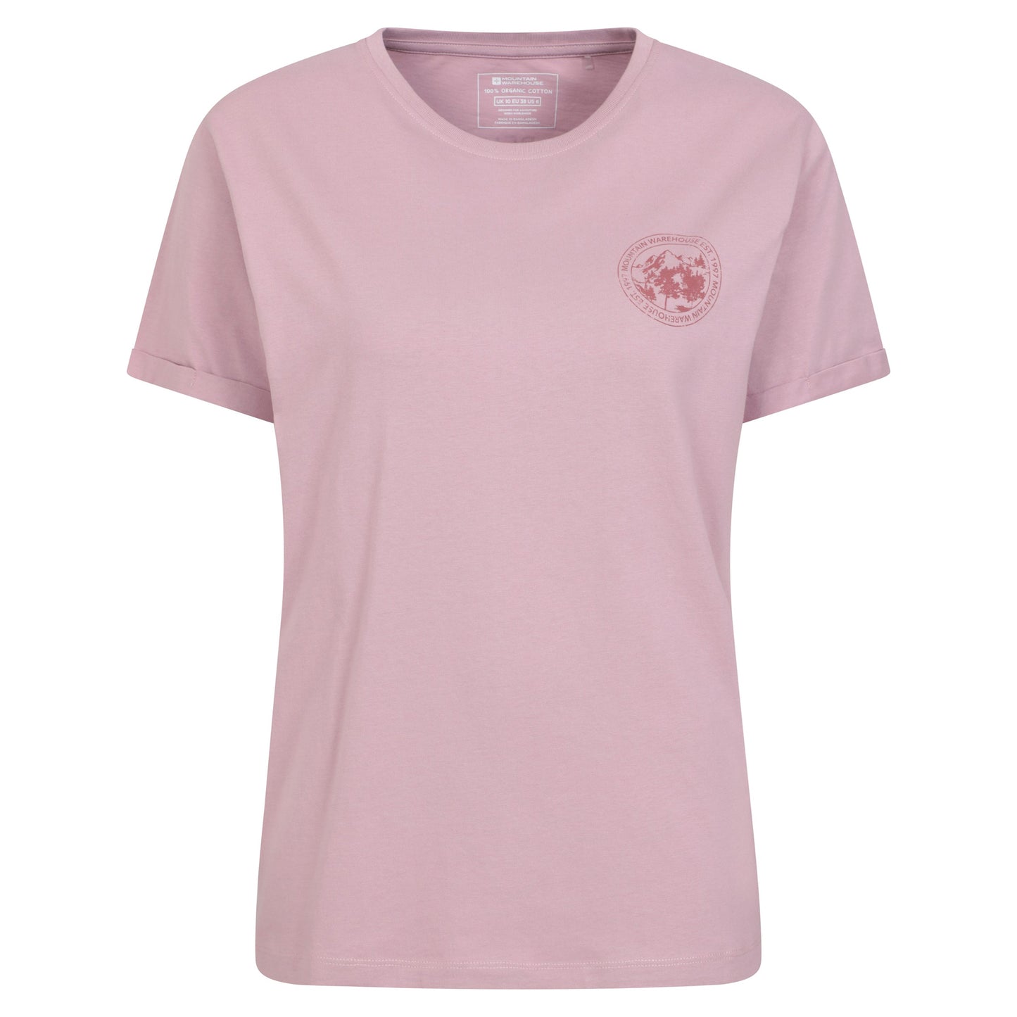 Lilac - Front - Mountain Warehouse Womens-Ladies Explore The Outdoors T-Shirt