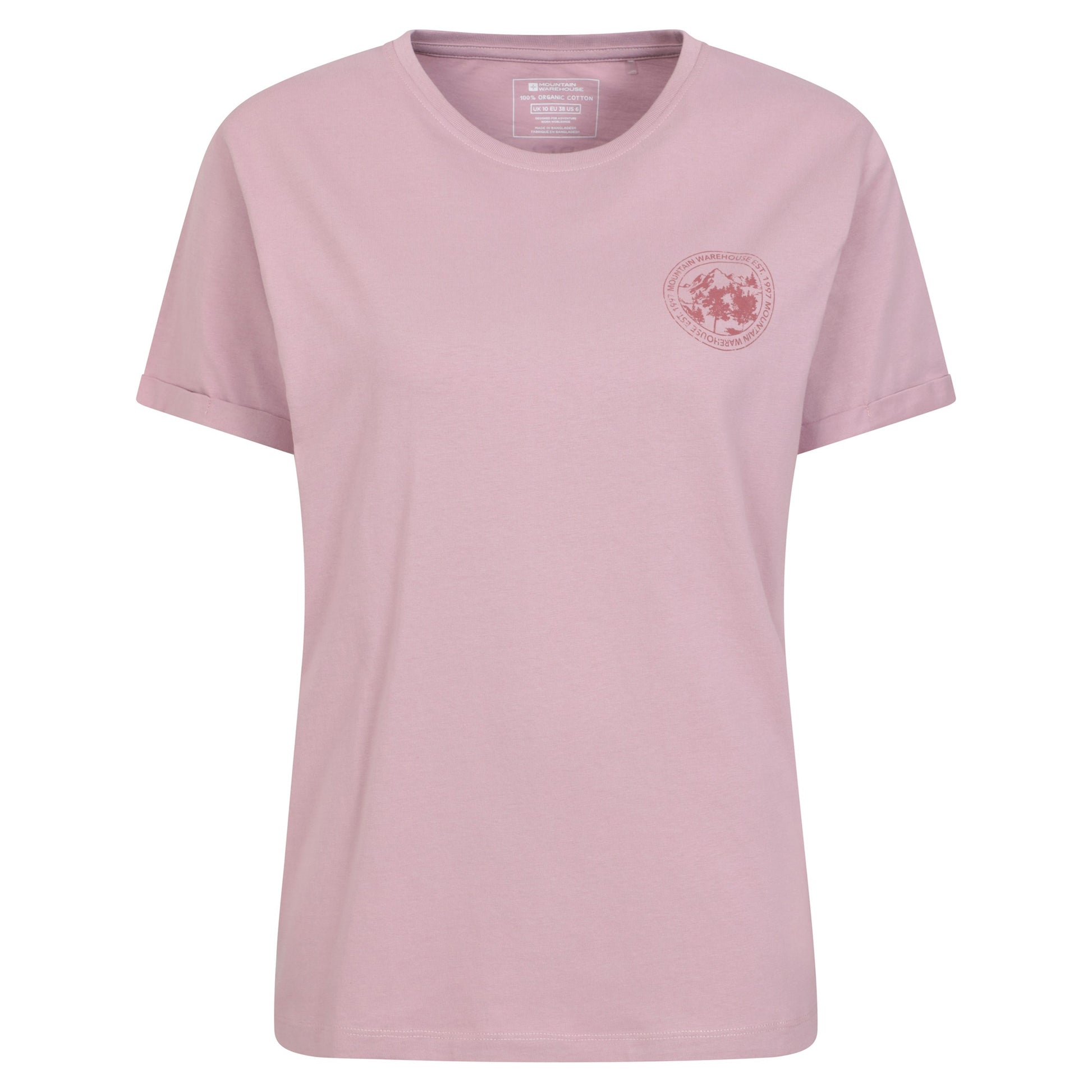Lilac - Front - Mountain Warehouse Womens-Ladies Explore The Outdoors T-Shirt