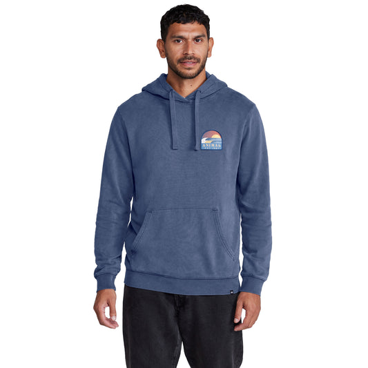Blue - Front - Animal Mens River Hoodie