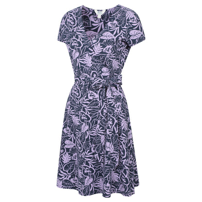 Lilac - Lifestyle - Mountain Warehouse Womens-Ladies Santorini Jersey Wrap Dress