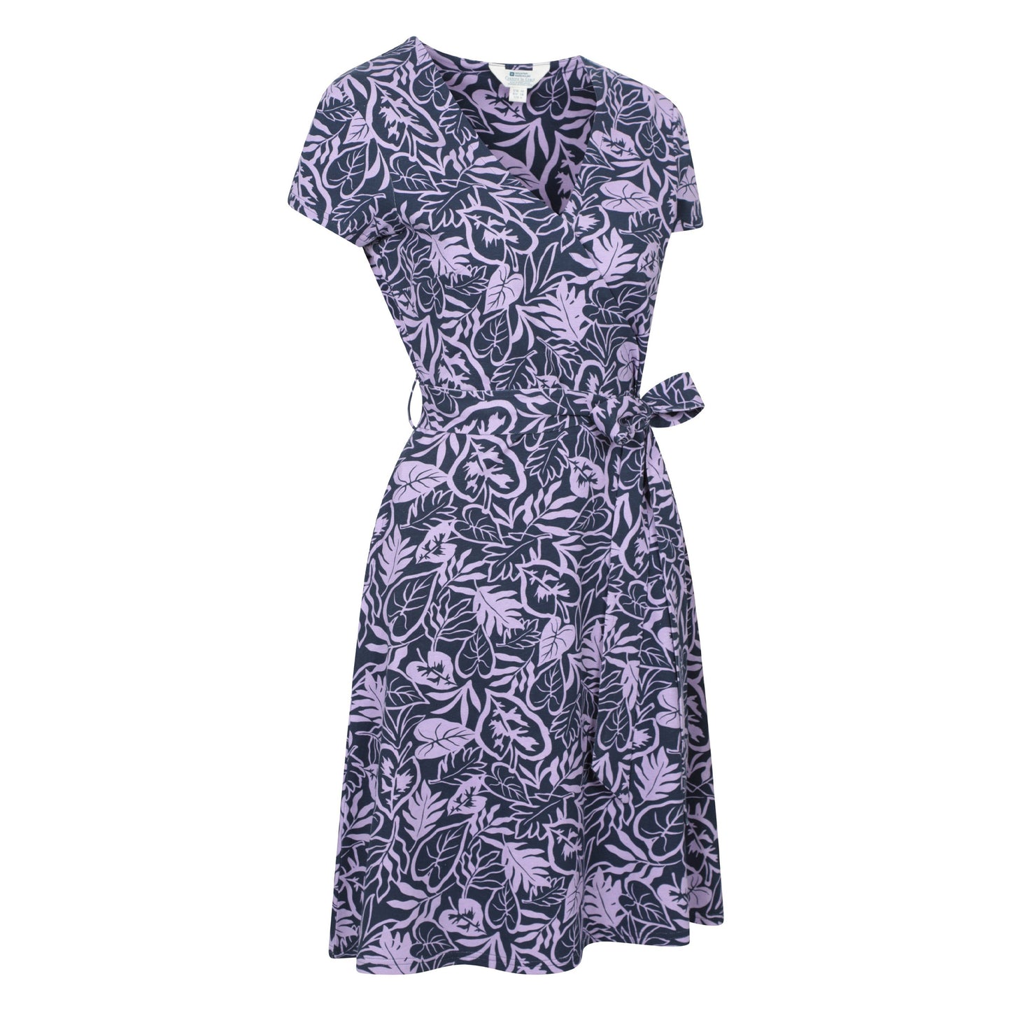 Lilac - Side - Mountain Warehouse Womens-Ladies Santorini Jersey Wrap Dress