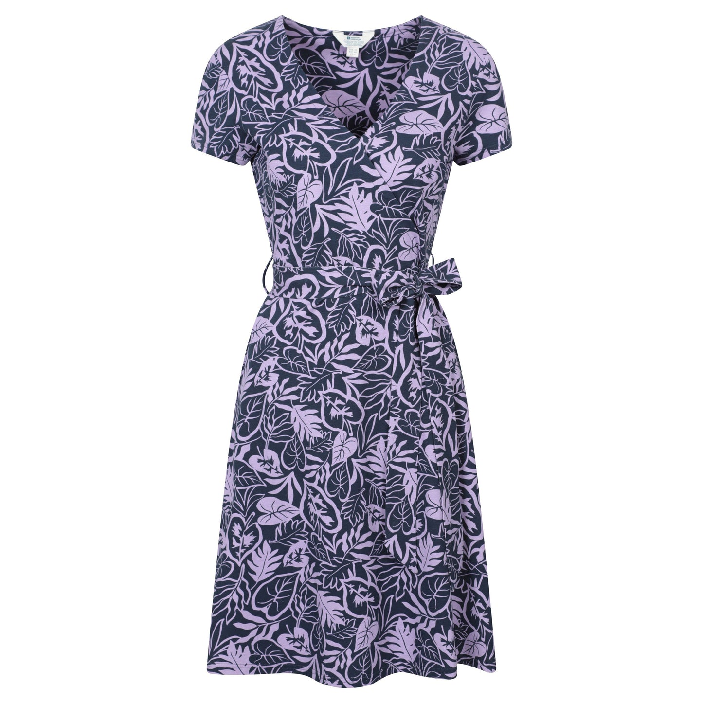 Lilac - Front - Mountain Warehouse Womens-Ladies Santorini Jersey Wrap Dress