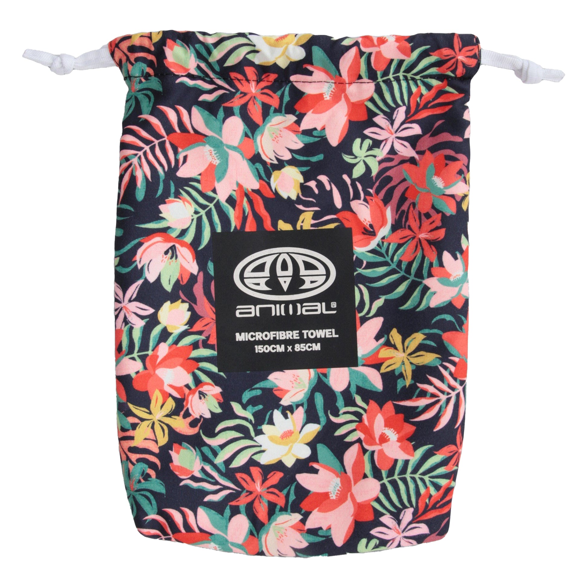 Mixed - Back - Animal Flowers Travel Microfibre Towel