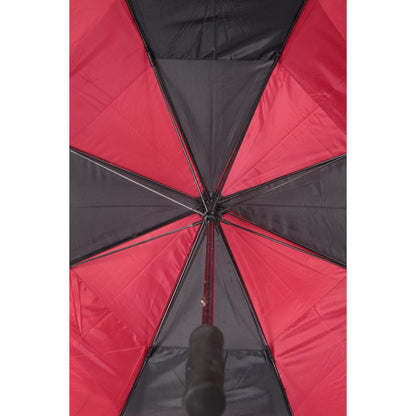 Black-Red - Side - Mountain Warehouse Stripe Golf Umbrella