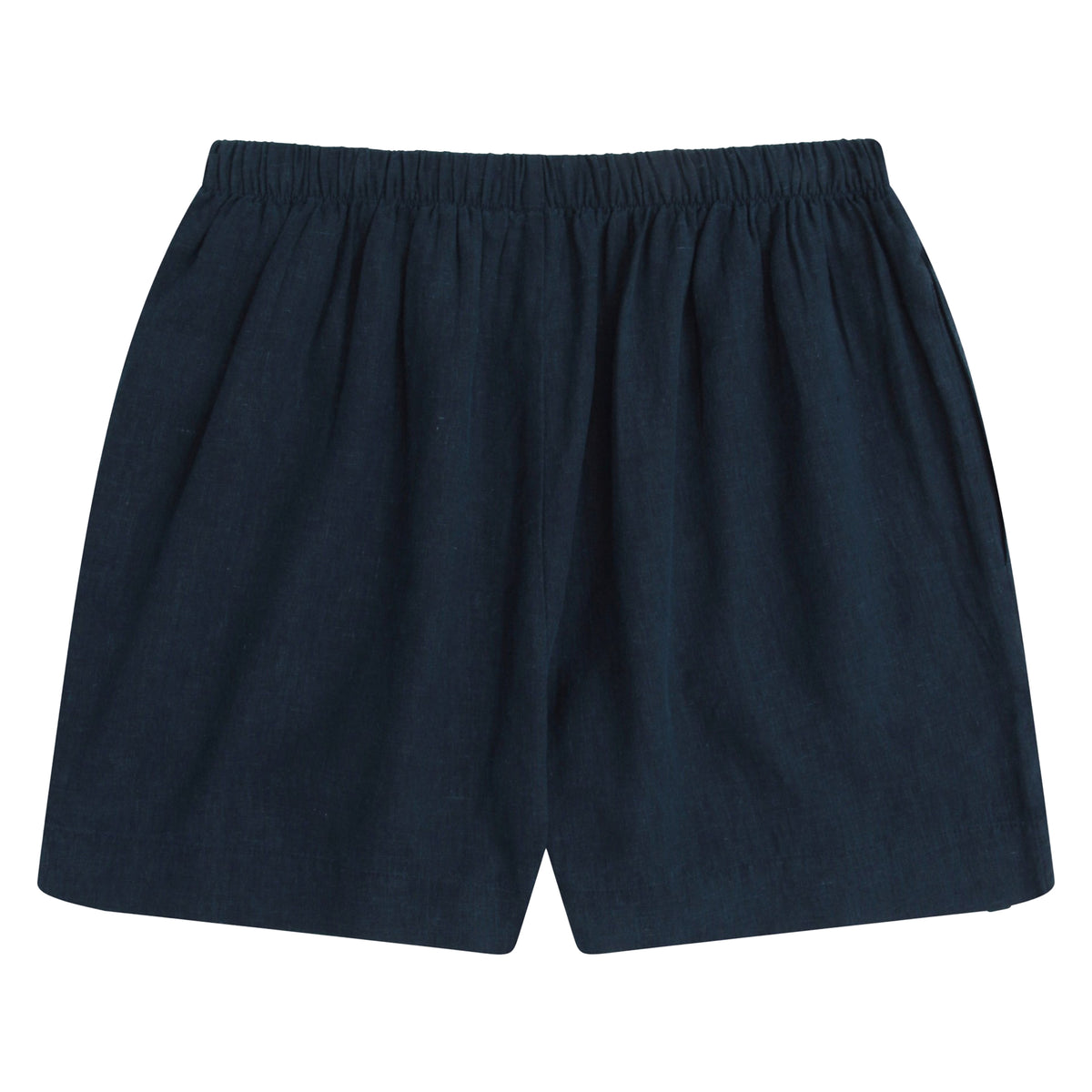 Navy - Back - Animal Womens-Ladies Nova Linen Shorts