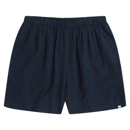 Navy - Front - Animal Womens-Ladies Nova Linen Shorts