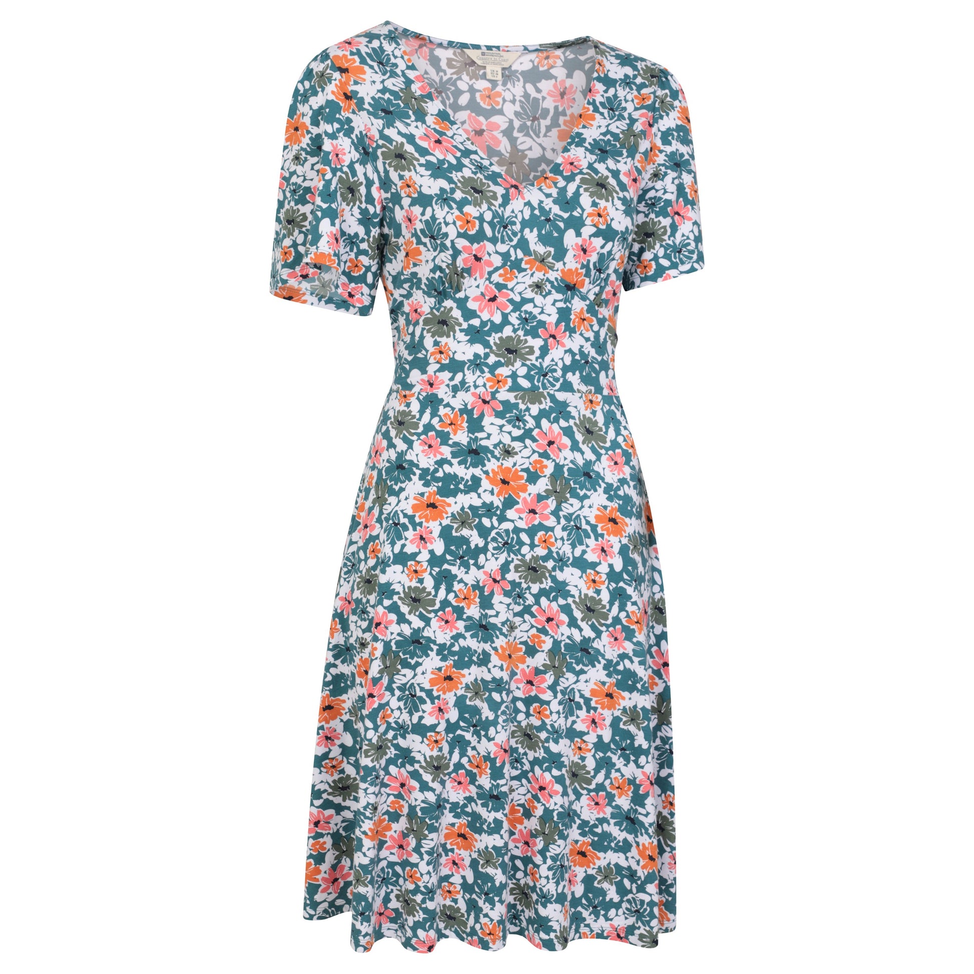 Dark Teal - Side - Mountain Warehouse Womens-Ladies Floral Dress