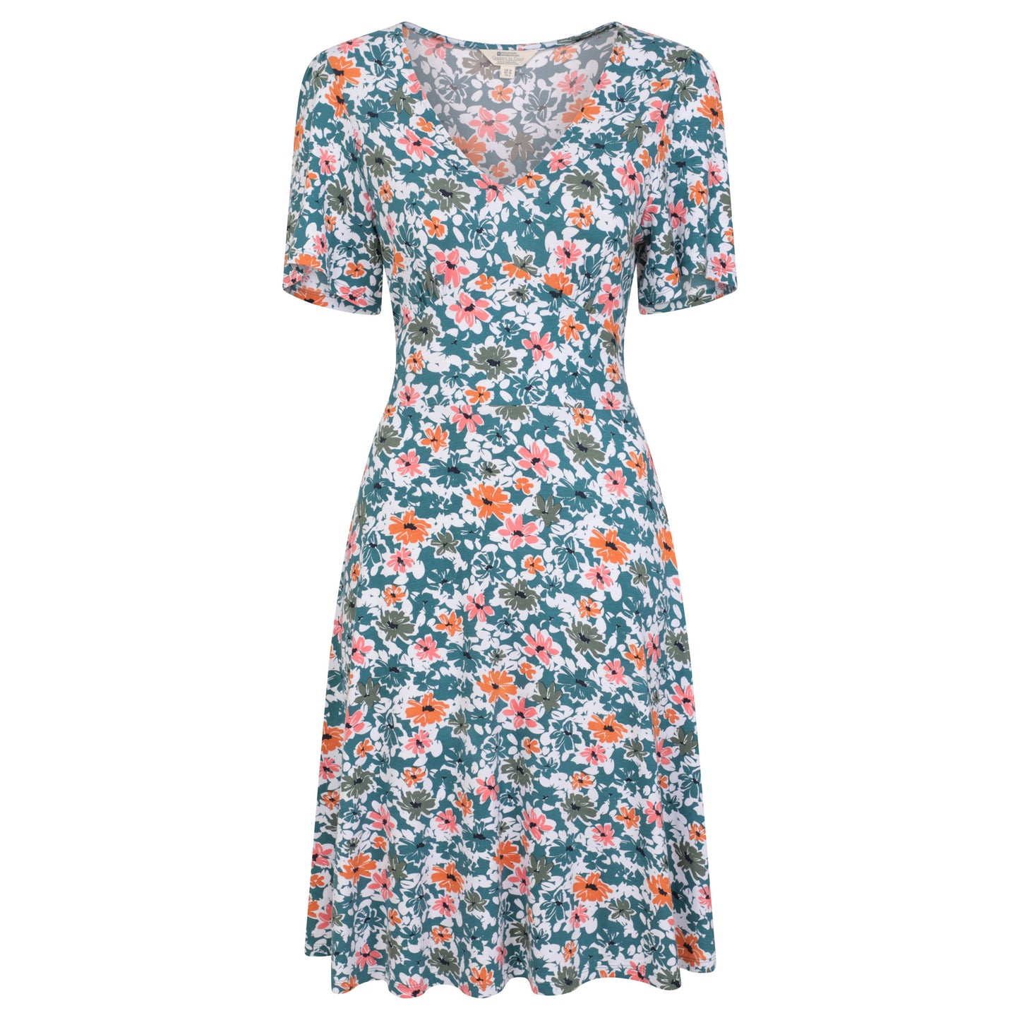 Dark Teal - Front - Mountain Warehouse Womens-Ladies Floral Dress