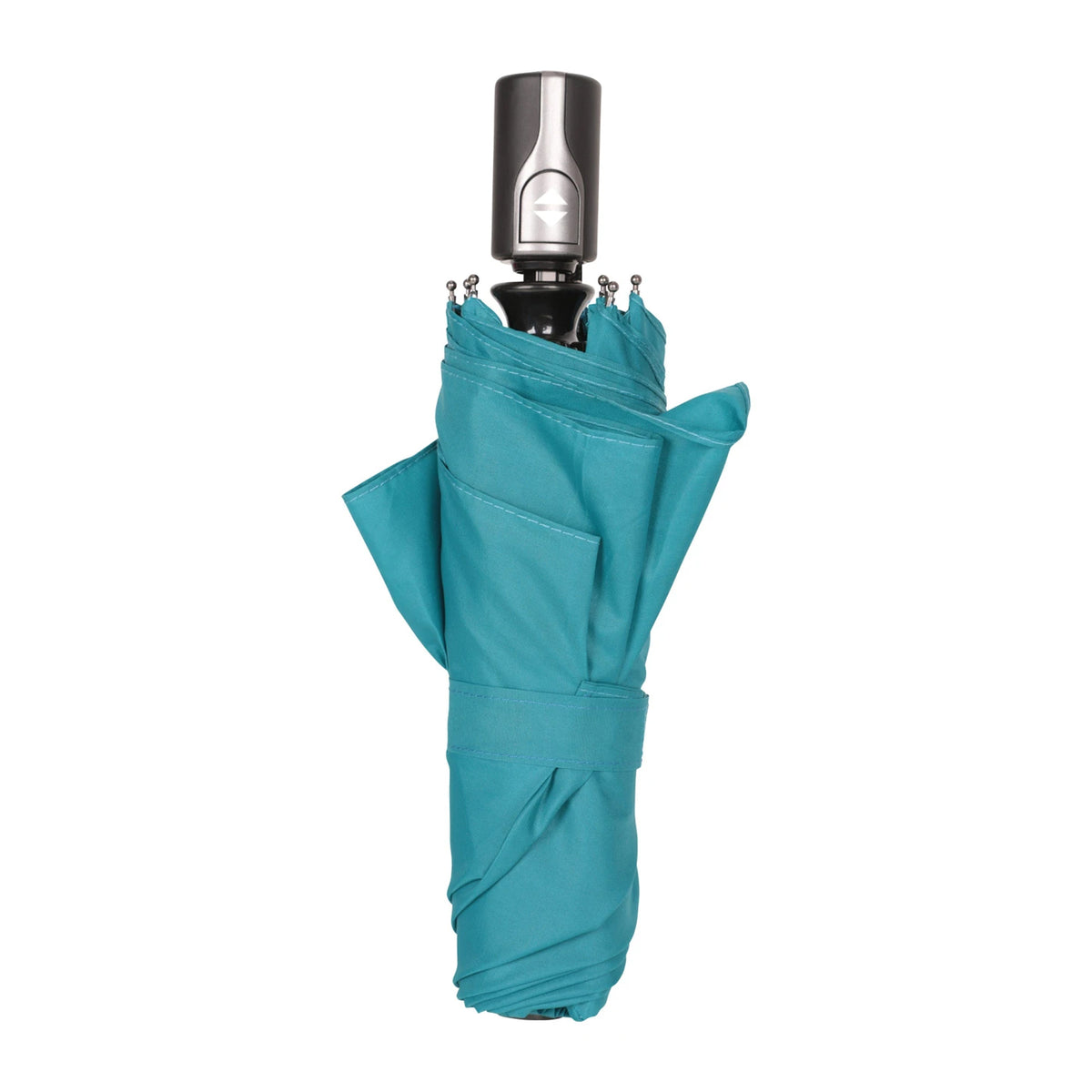 Teal - Side - Mountain Warehouse Windproof Folding Umbrella