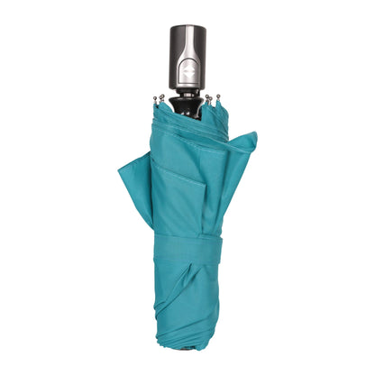 Teal - Side - Mountain Warehouse Windproof Folding Umbrella