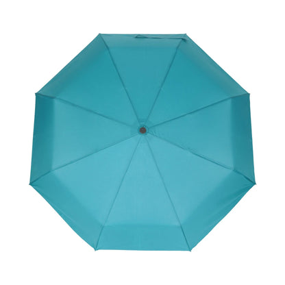 Teal - Back - Mountain Warehouse Windproof Folding Umbrella