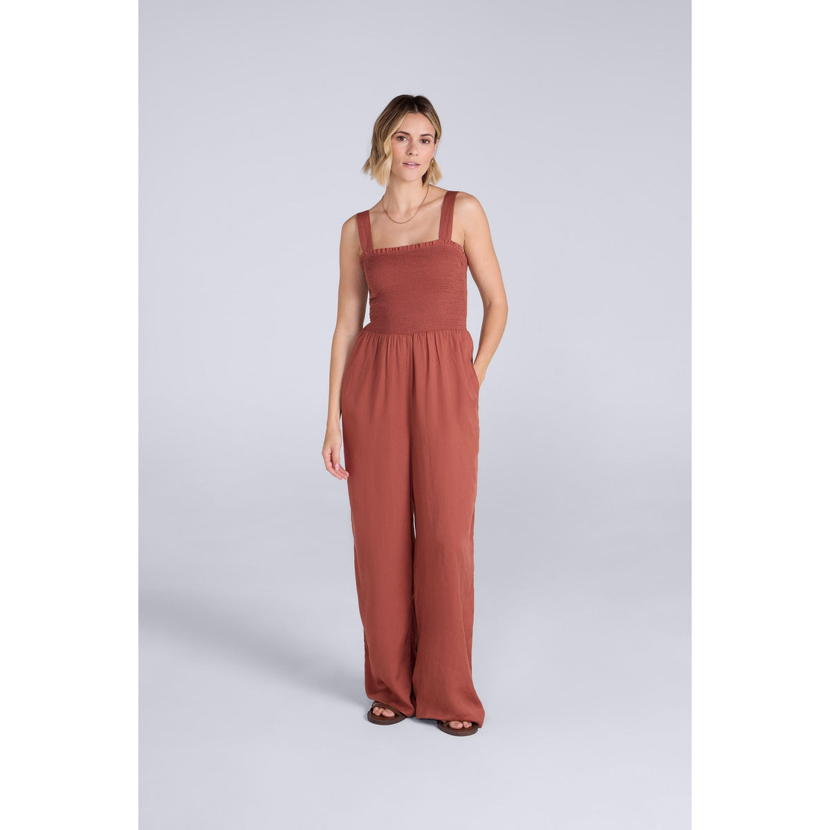 Rust - Front - Animal Womens-Ladies Astrid Jumpsuit