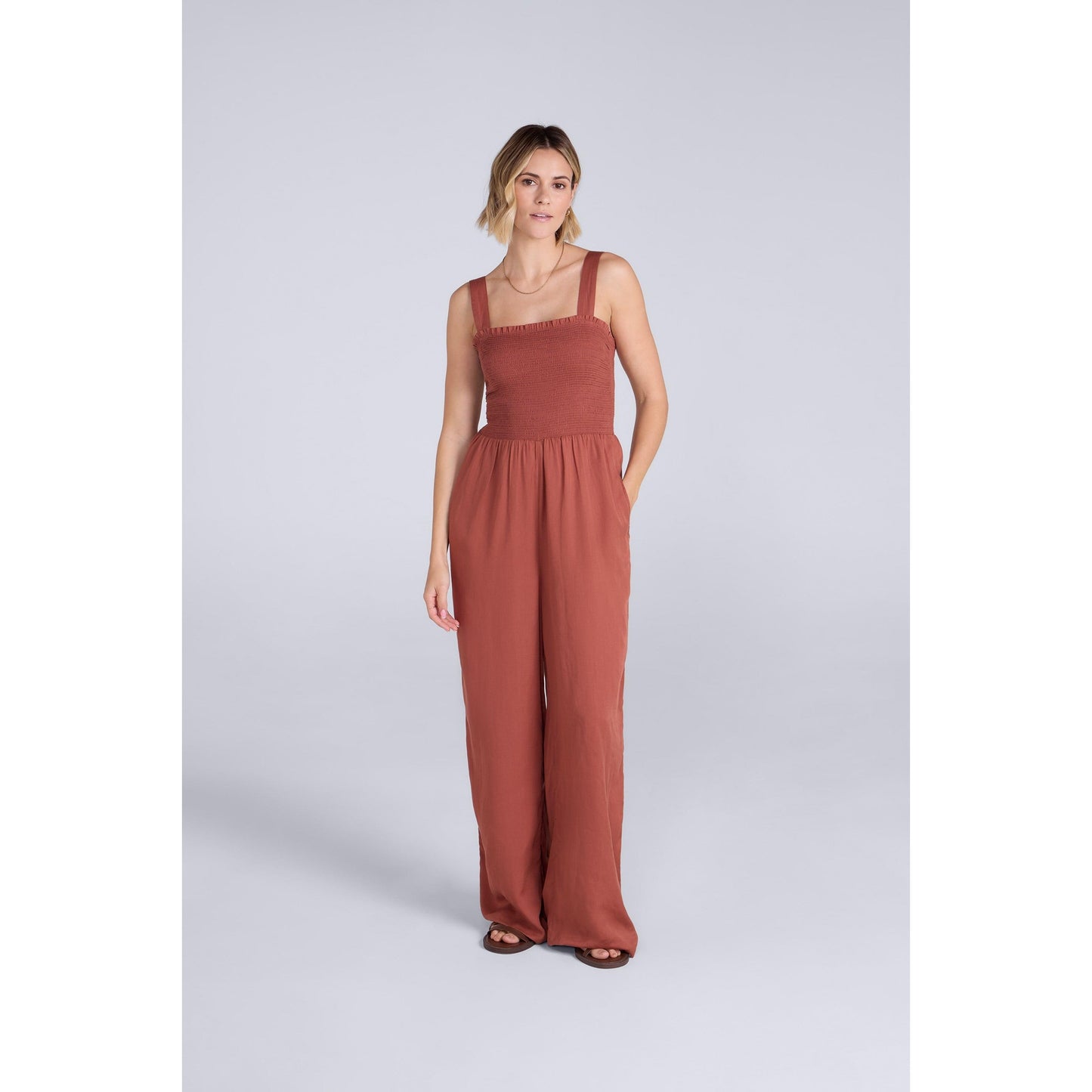 Rust - Front - Animal Womens-Ladies Astrid Jumpsuit