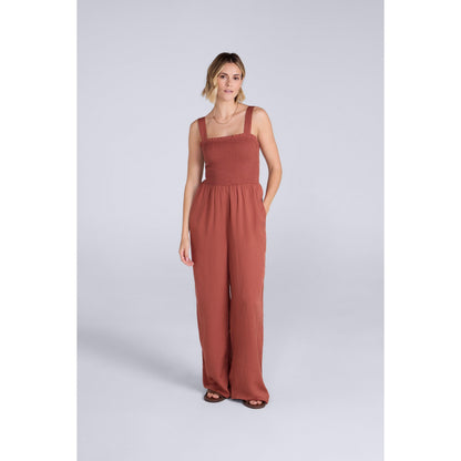 Rust - Front - Animal Womens-Ladies Astrid Jumpsuit