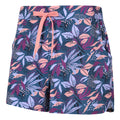 Purple - Side - Mountain Warehouse Womens-Ladies Stretch Patterned Boardshorts