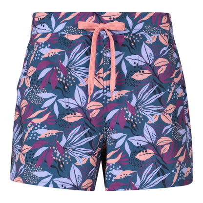Purple - Front - Mountain Warehouse Womens-Ladies Stretch Patterned Boardshorts