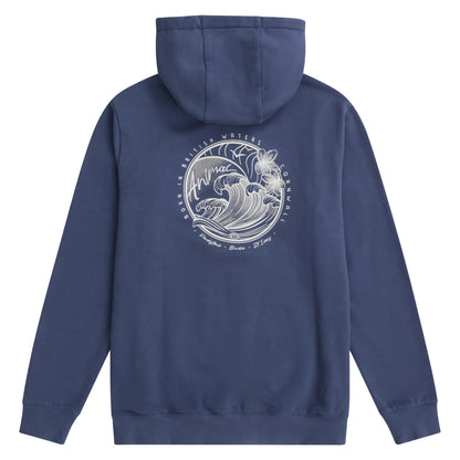 Blue - Back - Animal Womens-Ladies Maya Cornwall Zipped Hoodie