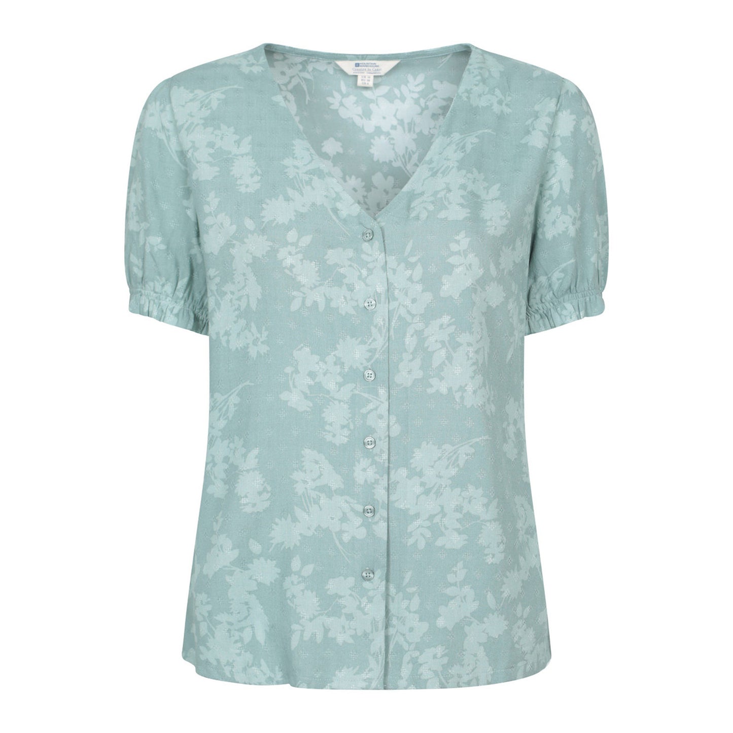Khaki Green - Front - Mountain Warehouse Womens-Ladies Cannes Button Top