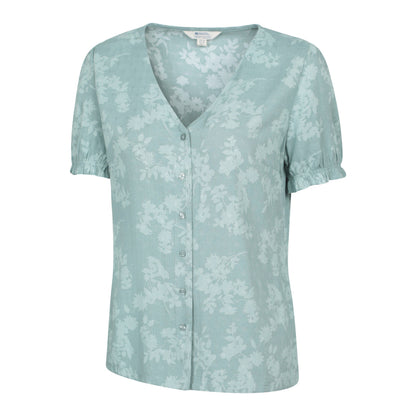 Khaki Green - Lifestyle - Mountain Warehouse Womens-Ladies Cannes Button Top