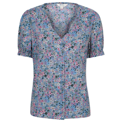 Multicoloured - Front - Mountain Warehouse Womens-Ladies Cannes Button Top
