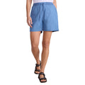 Navy - Side - Mountain Warehouse Womens-Ladies Astra Chambray Shorts