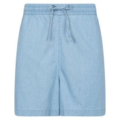 Navy - Front - Mountain Warehouse Womens-Ladies Astra Chambray Shorts