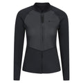 Black - Front - Mountain Warehouse Womens-Ladies Lamorna Long-Sleeved Wetsuit