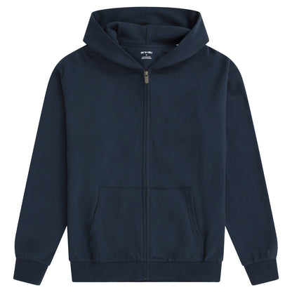 Dark Blue - Front - Animal Mens Icon Logo Full Zip Hoodie
