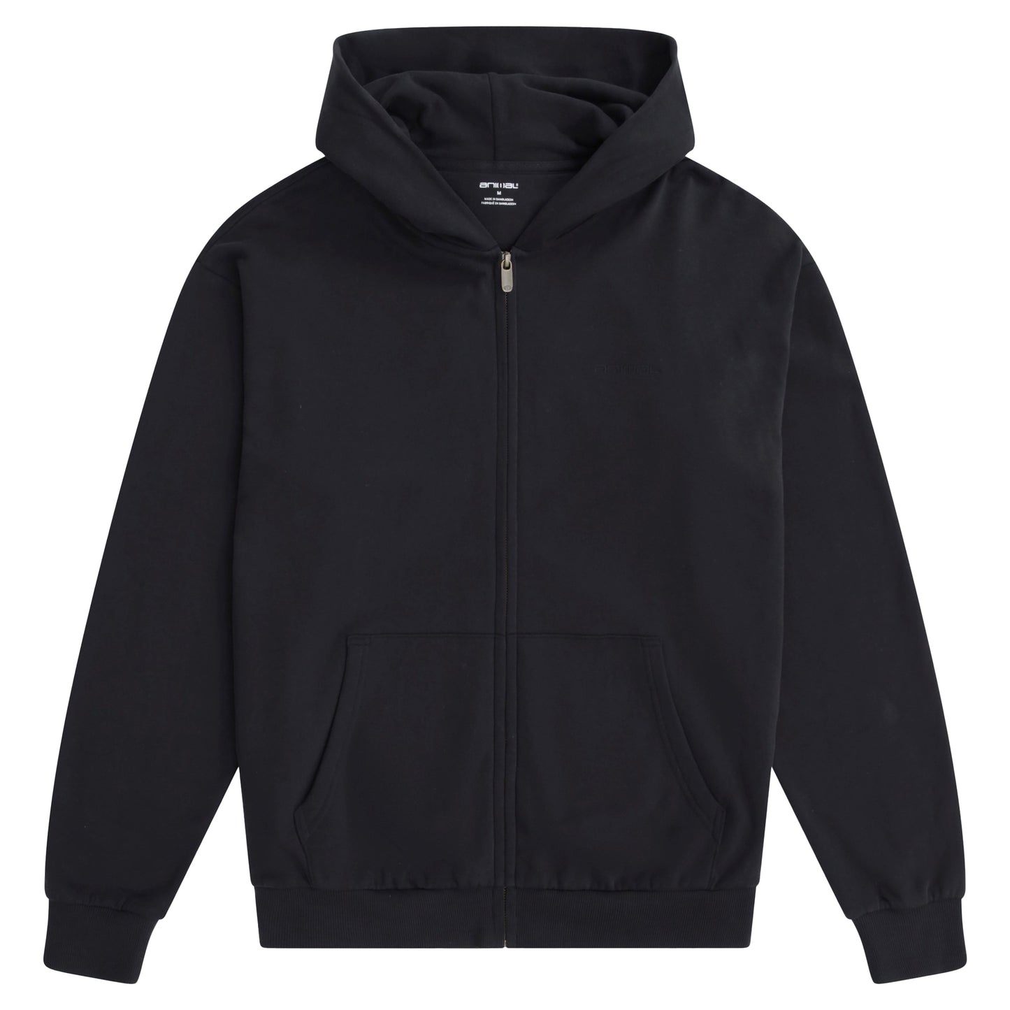 Black Camo - Front - Animal Mens Icon Logo Full Zip Hoodie