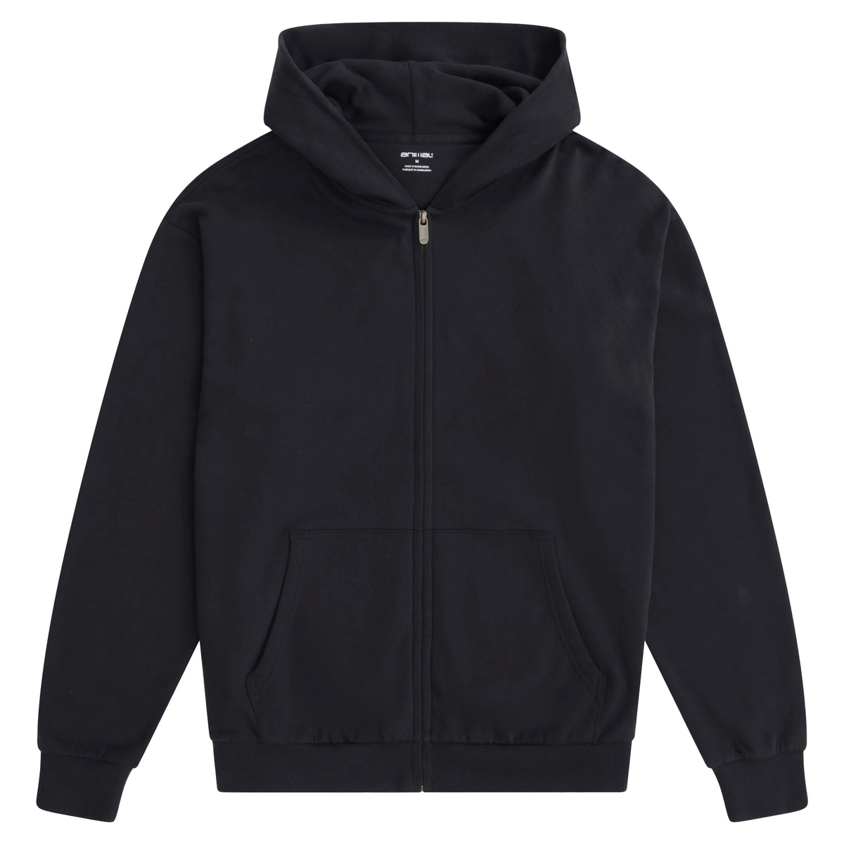 Black Camo - Front - Animal Mens Icon Logo Full Zip Hoodie