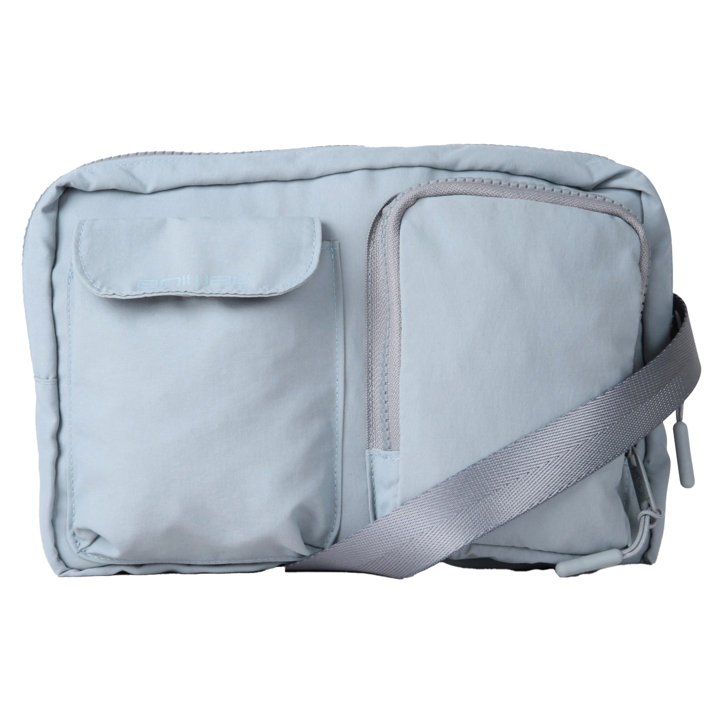 Pale Blue - Front - Animal Multi Pocket Crossbody Bag