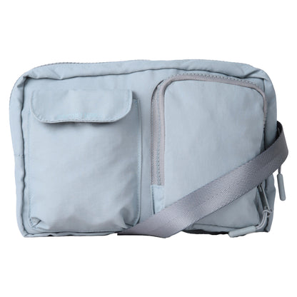 Pale Blue - Front - Animal Multi Pocket Crossbody Bag