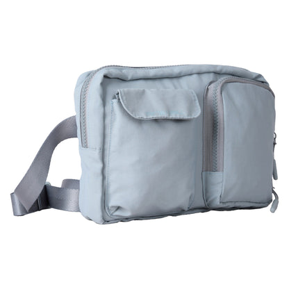 Pale Blue - Side - Animal Multi Pocket Crossbody Bag