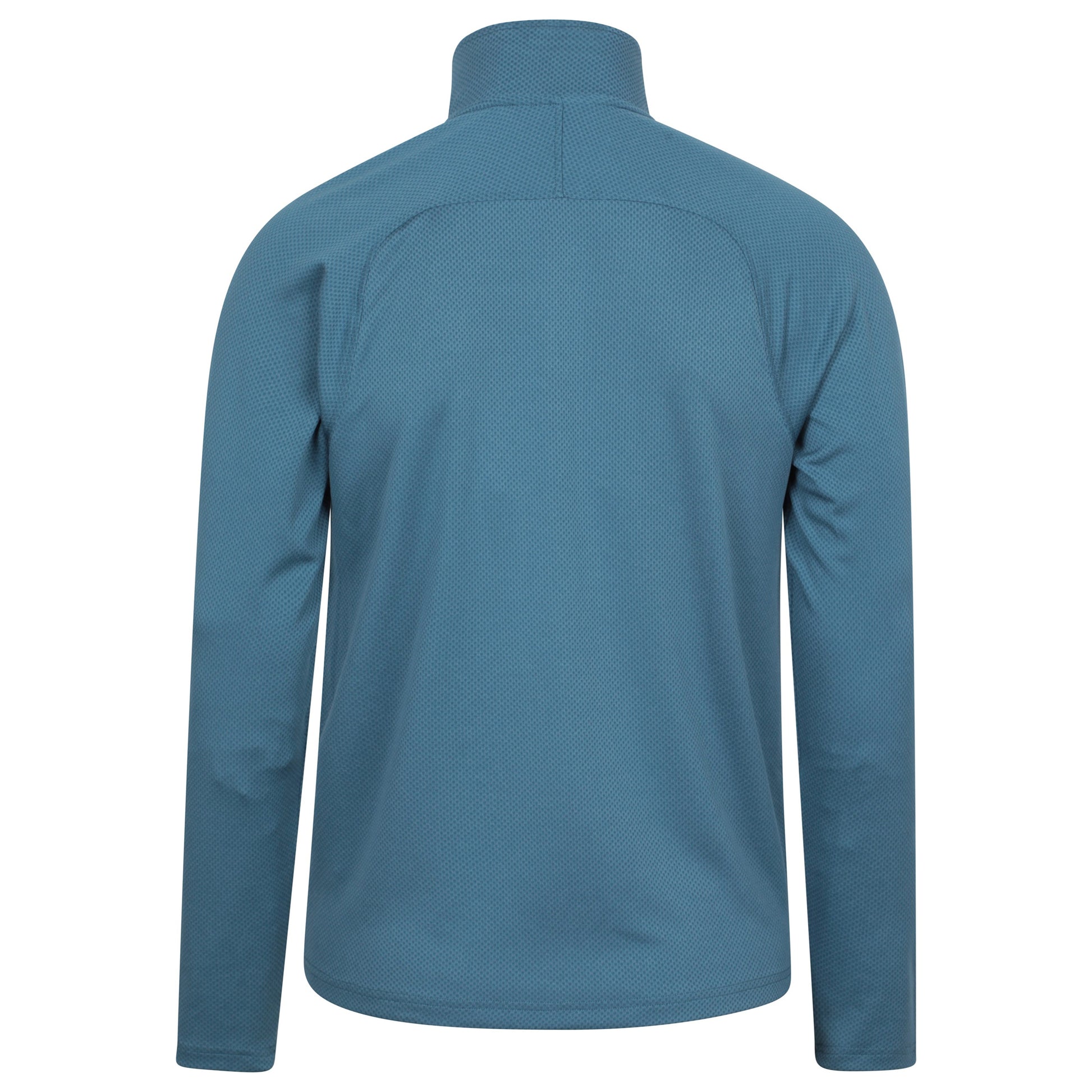 Light Blue - Back - Mountain Warehouse Mens Spin Textured Half Zip Sweatshirt