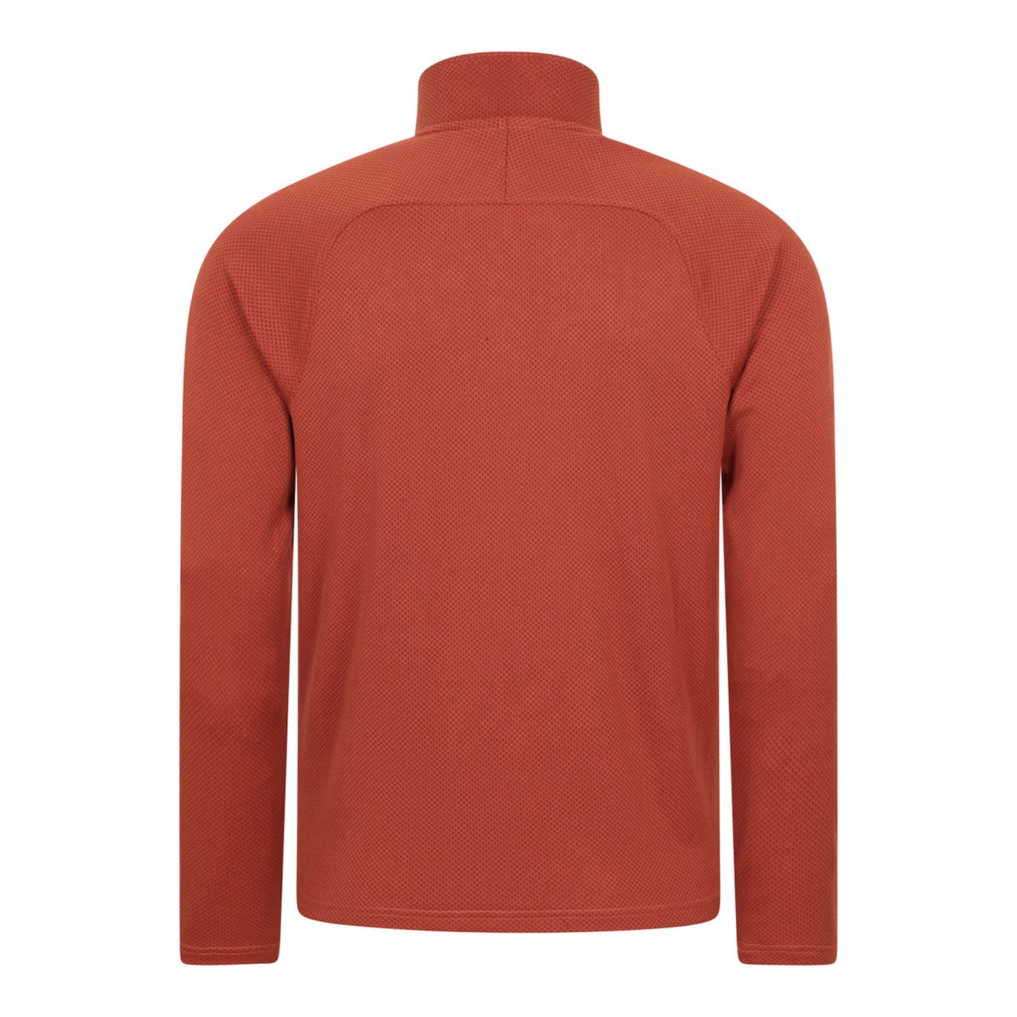 Rust - Back - Mountain Warehouse Mens Spin Textured Half Zip Sweatshirt
